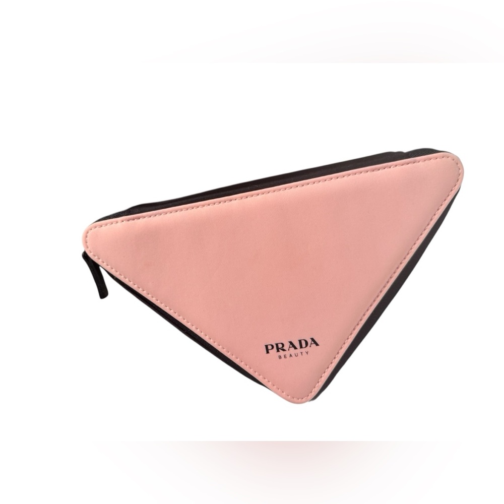 Prada Pink and Black Triangle Pouch - Picture 4 of 8